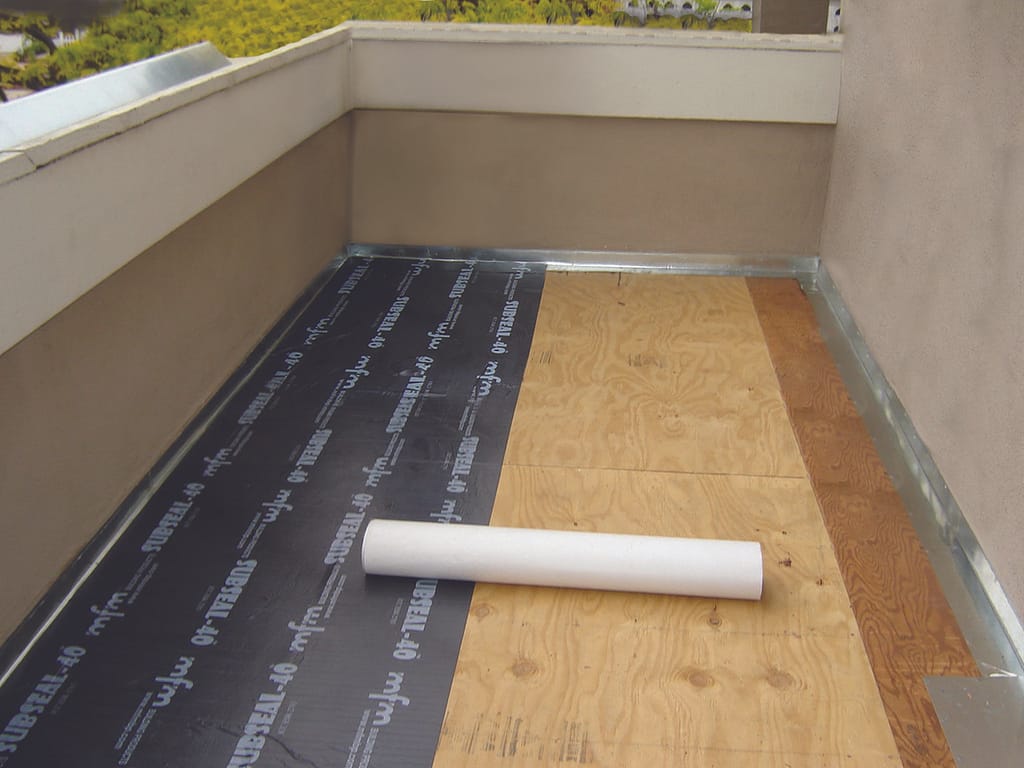 Balcony waterproofing