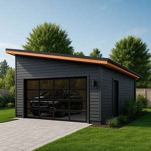 Modern Garage Frame Kit (LGS) — Say Goodbye to Rot, Termites, and Fire Risks!