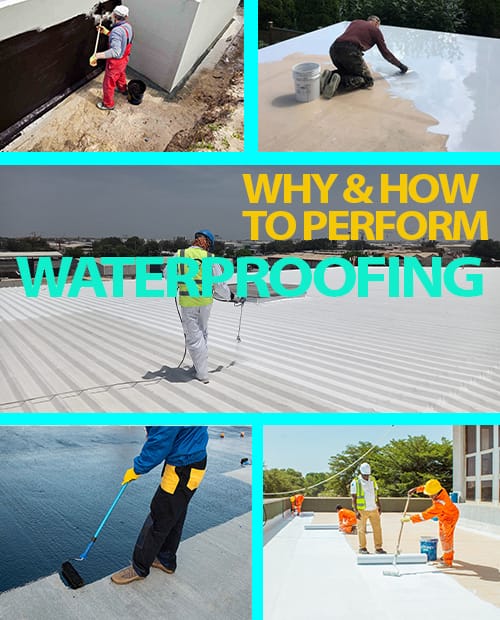 We Perform Waterproofing
